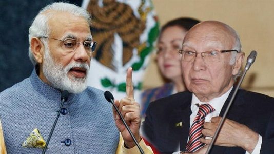 Heart Of Asia सम्मेलन में नवाज शरीफ के सलाहकार से मिले नरेंद्र मोदी . Heart Of Asia Conference