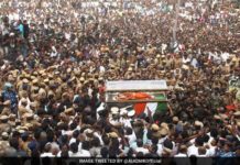 अंतिम सफ़र पर निकली लाखों लोगों की अम्मा.पार्थिव शरीर को जलाया नहीं बल्कि दफन किया जाएगा jayalalithaa's last journey