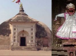Unique temple indicates before rain