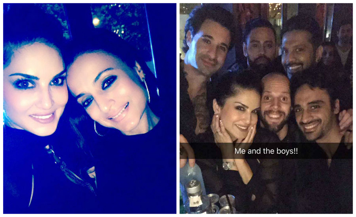 Sunny Leone party with friends shared photos on social media