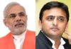 यूपी चुनाव :लोकप्रियता में मोदी से कम नहीं अखिलेश Akhilesh popularity is not less than Modi