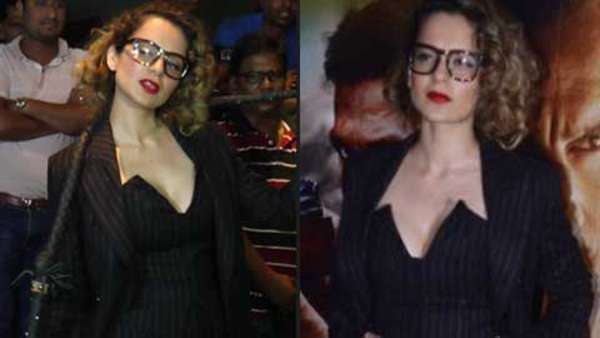 Kangana Ranaut came with the Hunter at the screening of his film, Rangoon, view photos