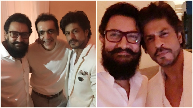  Shahrukh and Aamir appeared together in Dubai, photos came out