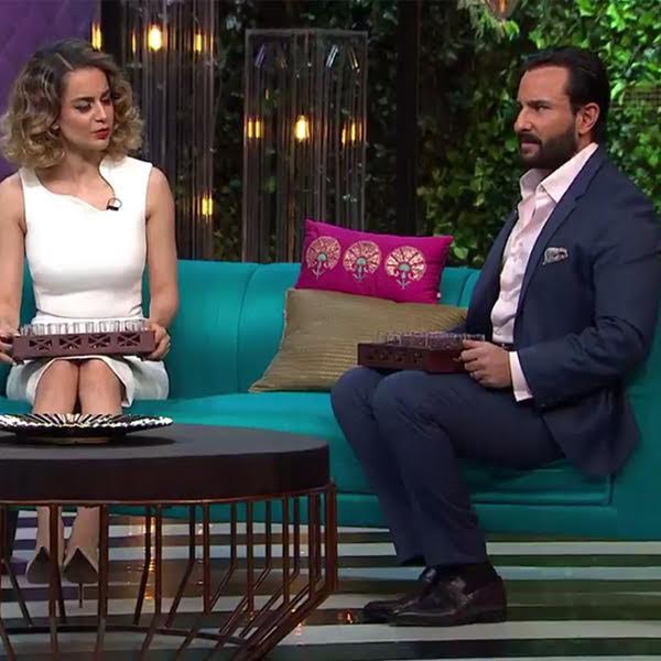 Coffee with Karan, Kangana Ranaut appeared on the show in this style