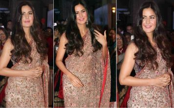 नील नितिन की वेडिंग रिसेप्शन पर साड़ी में नज़र आईं कटरीना कैफ, देखें तस्वीरें Katrina Kaif appeared in sari at the wedding reception of Neil Nitin