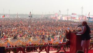 pm slams opposition in merrut rally