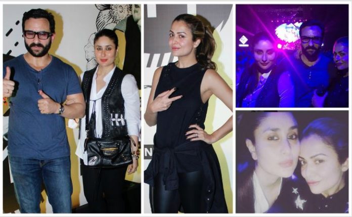 Kareena Kapoor partying with Saif Ali Khan and Amrita Arora