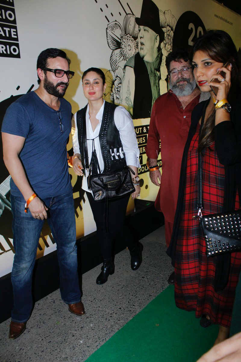 Kareena Kapoor partying with Saif Ali Khan and Amrita Arora