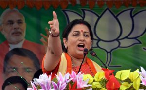 Smriti Irani alleged Rahul Gandhi not developed Amethi