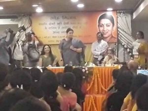 Smriti Irani violated poll code of conduct in Varanasi