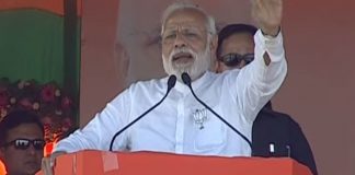 pm had to stop people from shouting before giving his speech