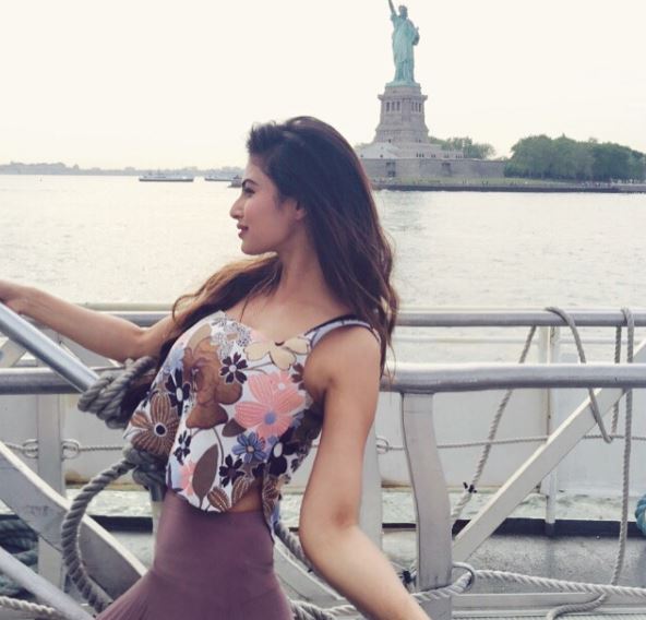 for holidaying Mouni Roy reaches america