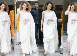 नवरात्र का त्यौहार मनाने दोस्त के घर पहुंची कंगना रनौत , नज़र आईं बेहद खूबसूरत Kangna Ranaut reached the house of a friend to celebrate Navaratri festival