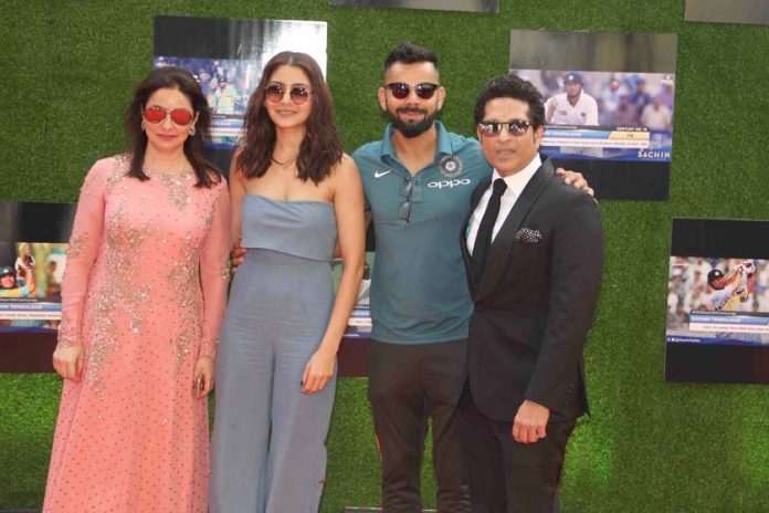 virat and anushka were together at sachin a billion dreams premiere