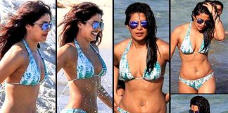 Priyanka Chopra, seen on Miami Beach in bikni