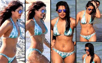 Priyanka Chopra, seen on Miami Beach in bikni