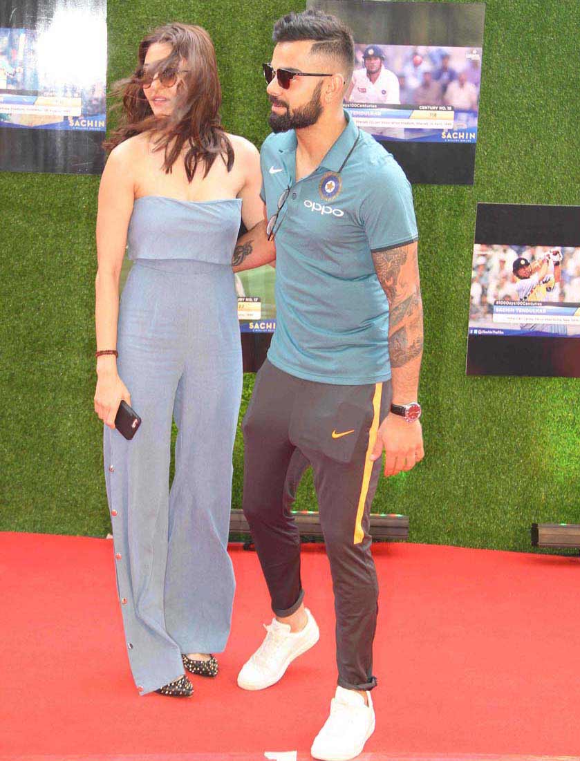 virat and anushka were together at sachin a billion dreams premiere