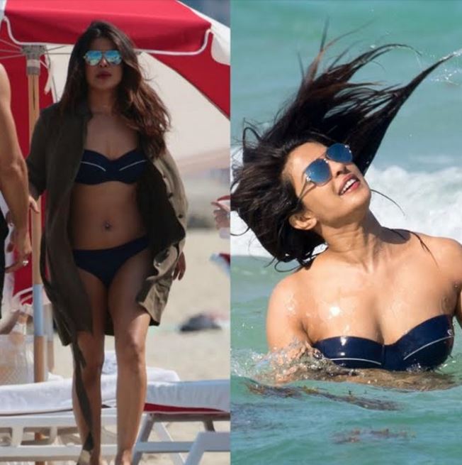 Once again Priyanka Chopra seen in bikni see Hot Photos