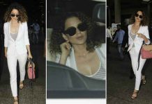 लन्दन से वापिस भारत लौटीं कंगना रनौत , मुंबई एअरपोर्ट पर कैमरे में तस्वीरें हुईं कैद Kangana Ranaut came back to india from london