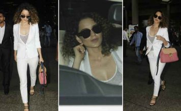 लन्दन से वापिस भारत लौटीं कंगना रनौत , मुंबई एअरपोर्ट पर कैमरे में तस्वीरें हुईं कैद Kangana Ranaut came back to india from london