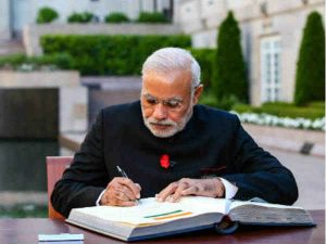 pm wrote a letter for gujratis