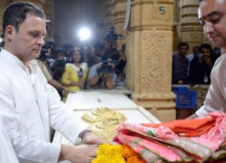 गुजरात चुनाव : मंदिर विवाद पे बोले राहुल , हम धर्म की दलाली नहीं करते rahul said on temple controversy
