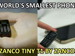 World Smallest Phone Zanco Tiny t1