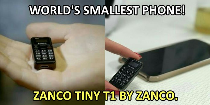 World Smallest Phone Zanco Tiny t1