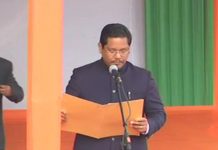शाह और राजनाथ की मौजूदगी में कोनराड संगमा ने मेघालय मुख्यमंत्री की शपथ, त्रिपुरा में ये होगे सीएम In the presence of Shah and Rajnath, Konrad Sangma sworn in as Chief Minister of Meghalaya