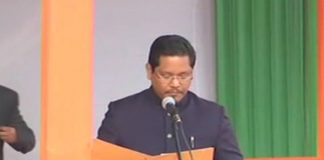 In the presence of Shah and Rajnath, Konrad Sangma sworn in as Chief Minister of Meghalaya
