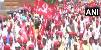 30,000 farmers enters thane to demonstrate in front of assembly