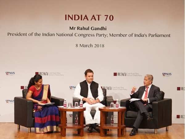 Rahul Gandhi's speech in Singapore is being appreciated across the country