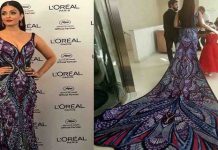 Two people hold Aishwarya's gown during Cannes Film Festival, pictures went viral on social media
