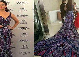 कान्स फिल्म फेस्टिवल के दौरान दो लोगों ने पकड़ा ऐश्वर्या का गाउन, तस्वीरे सोशल मीडिया पर हुई वायरल Two people hold Aishwarya's gown during Cannes Film Festival, pictures went viral on social media