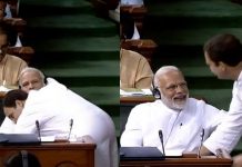 सदन में मोदी से गले मिले राहुल गाँधी, बोले मुझे कांग्रेस यही सिखाती है Rahul Gandhi embraced Modi in the House