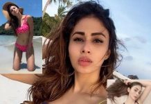 मौनी रॉय नवीनतम तस्वीरें लाल बिकनी में मौनी रॉय नवीनतम तस्वीरें लाल बिकनी में