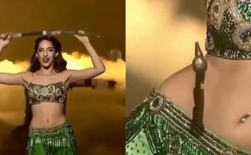 सिर और कमर पर तलवार रखकर नोरा फतेही ने किया कातिल डांस…देखें वीडियो