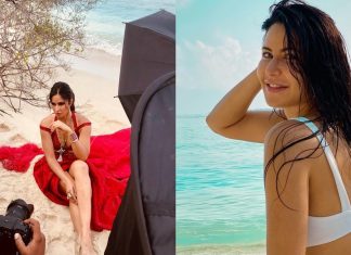 Beach पर Red Gown में Katrina Kaif ने कराया Hot फोटोशूट…देखें तस्वीरें