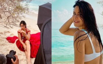 Beach पर Red Gown में Katrina Kaif ने कराया Hot फोटोशूट…देखें तस्वीरें